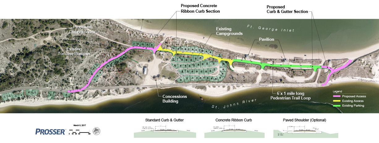 Huguenot Park Access Road Graphic