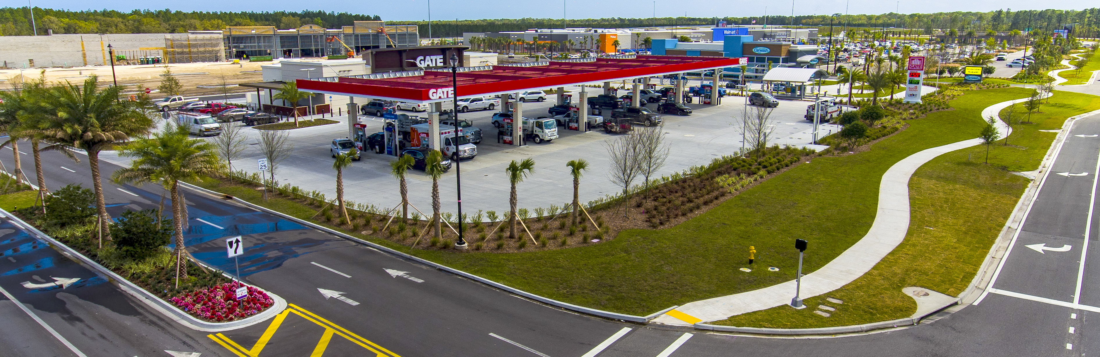 Aerial of Durbin Park Gate Store and Gas Station