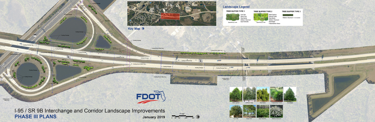 SR 9B Roadway Landscape